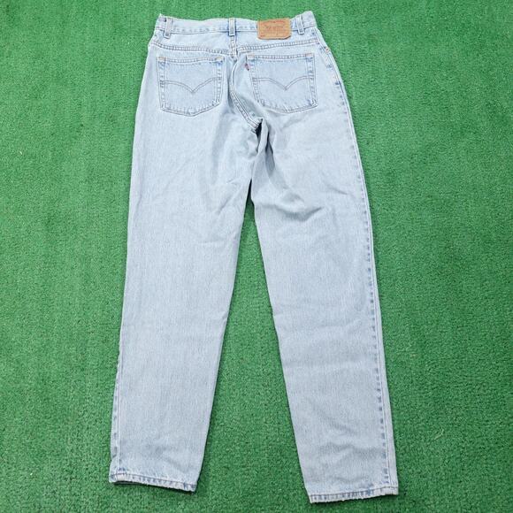 Vintage Levis 550 Jeans Womens 12 Light Wash Relaxed Fit Tapered Leg 31x30 - Picture 4 of 11